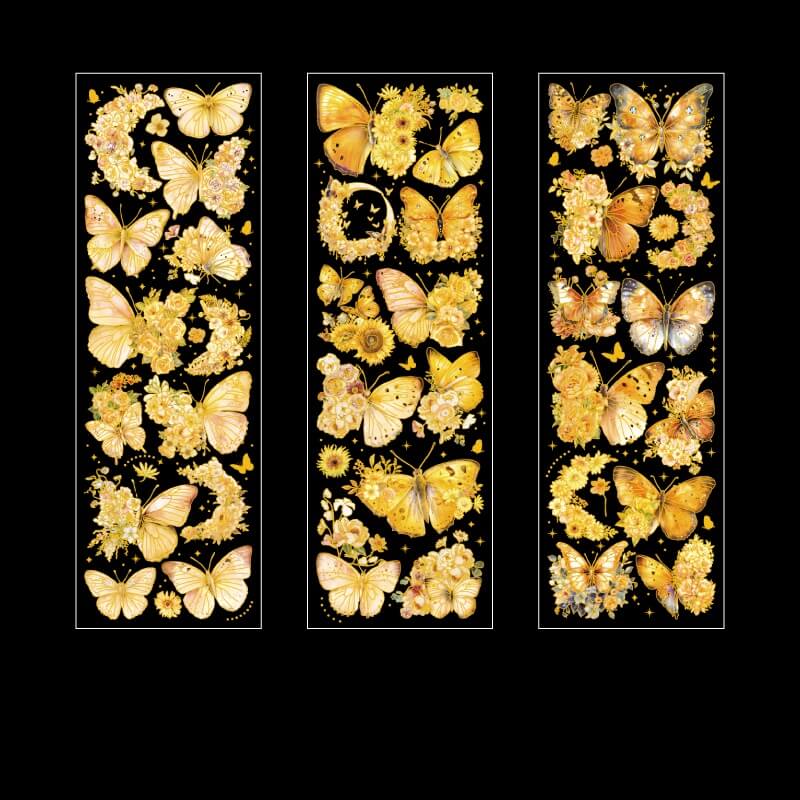 GoldButterflyStickers