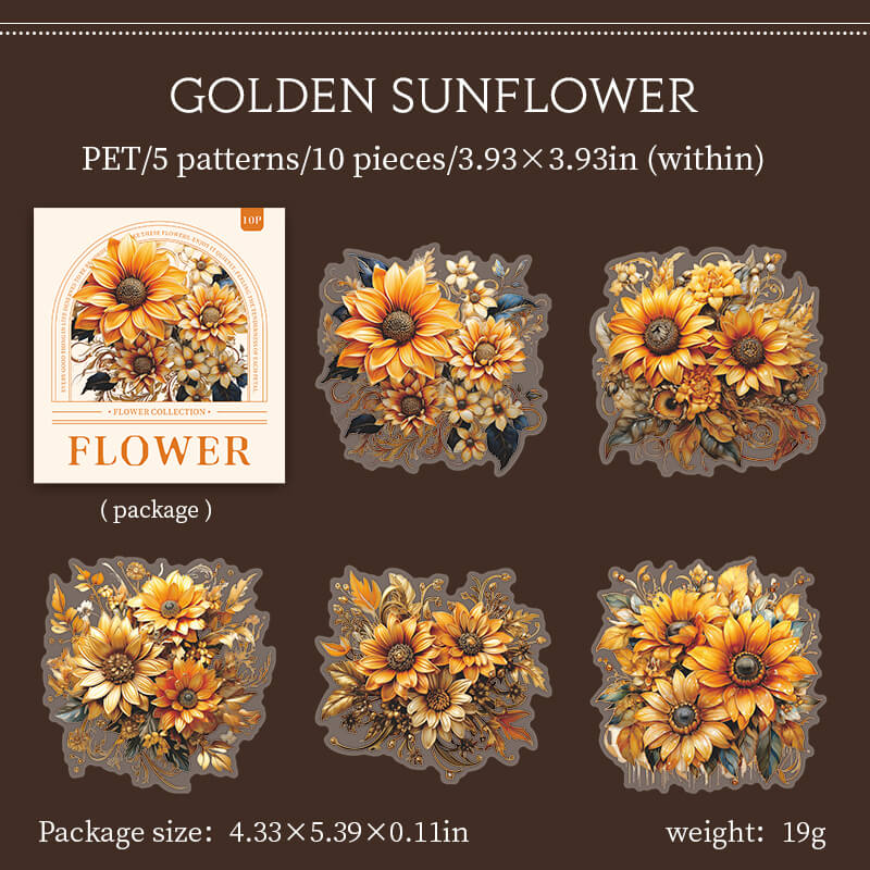 GoldSunflower-Sticker