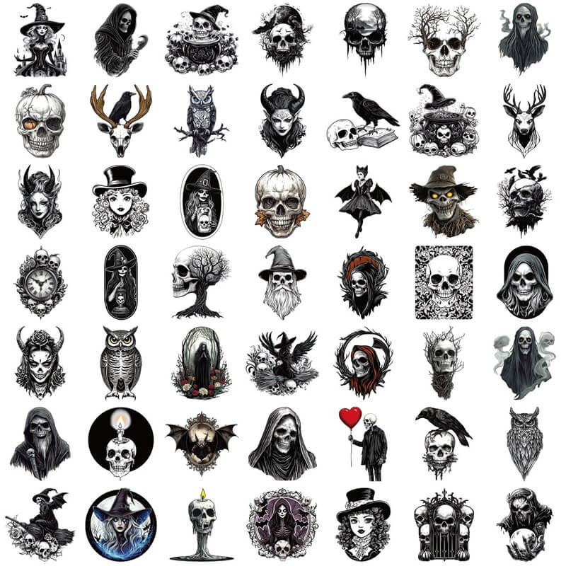 GothicSkullGraffiti-Stickers-Scrapbooking-2