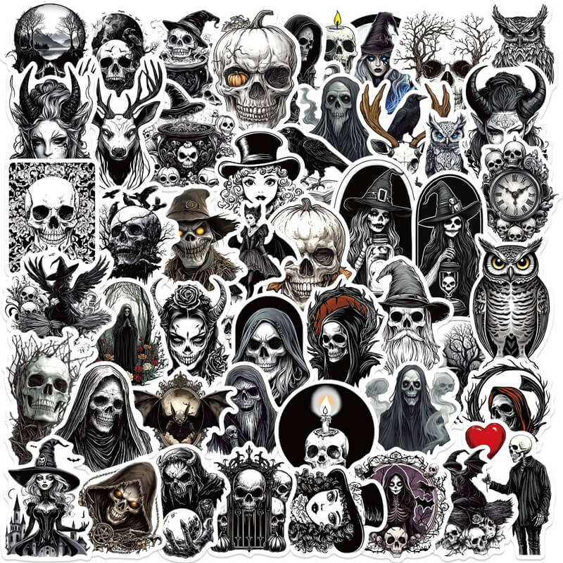 GothicSkullGraffiti-Stickers-Scrapbooking