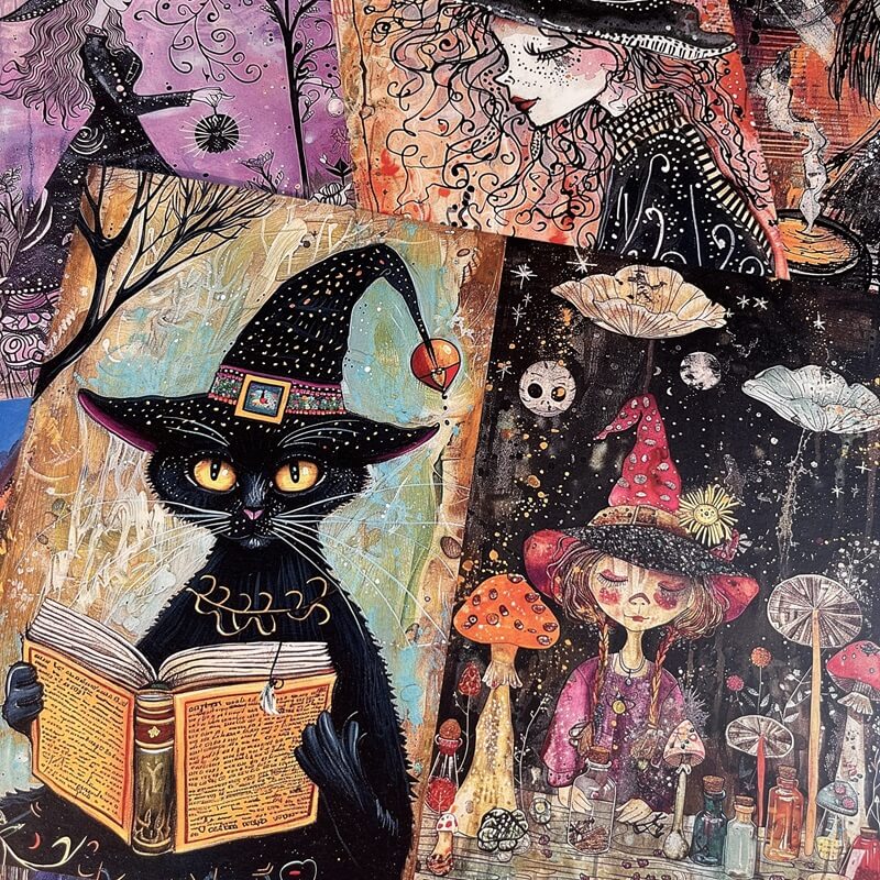 Gothicmagicwitchworld-paper-Scrapbooking-5