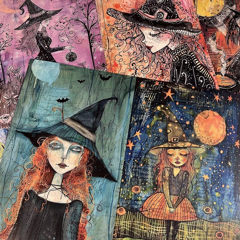 Gothicmagicwitchworld-paper-Scrapbooking-9