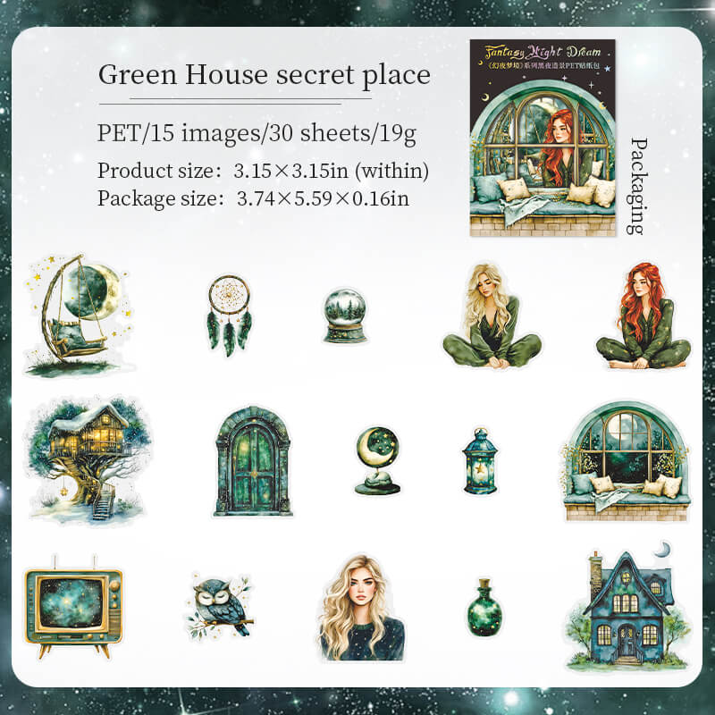 GreenHousesecretplace-Stickers-Scrapbooking