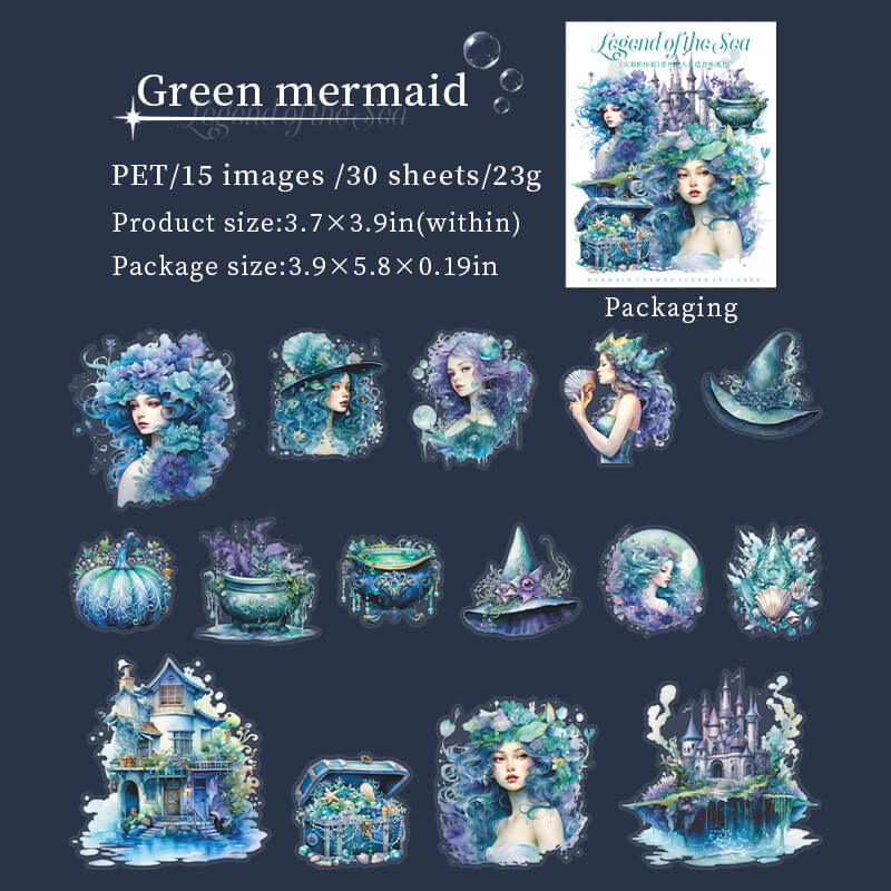   Greenmermaid-sticker