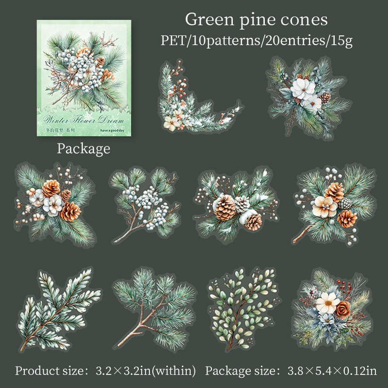 Greenpinecones-Stickers-Scrapbooking