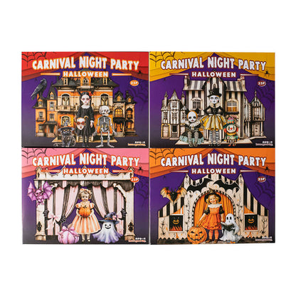 Halloween Carnival Night hard cardstock