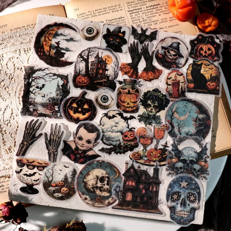 Halloween Adventure-Stickers-Junk Journal