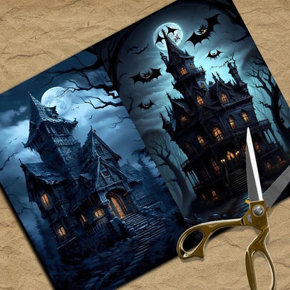 HauntedHouseCemetery-Paper-Scrapbooking-3