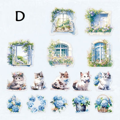 HydrangeaCat-Stickers-Scrapbooking-D