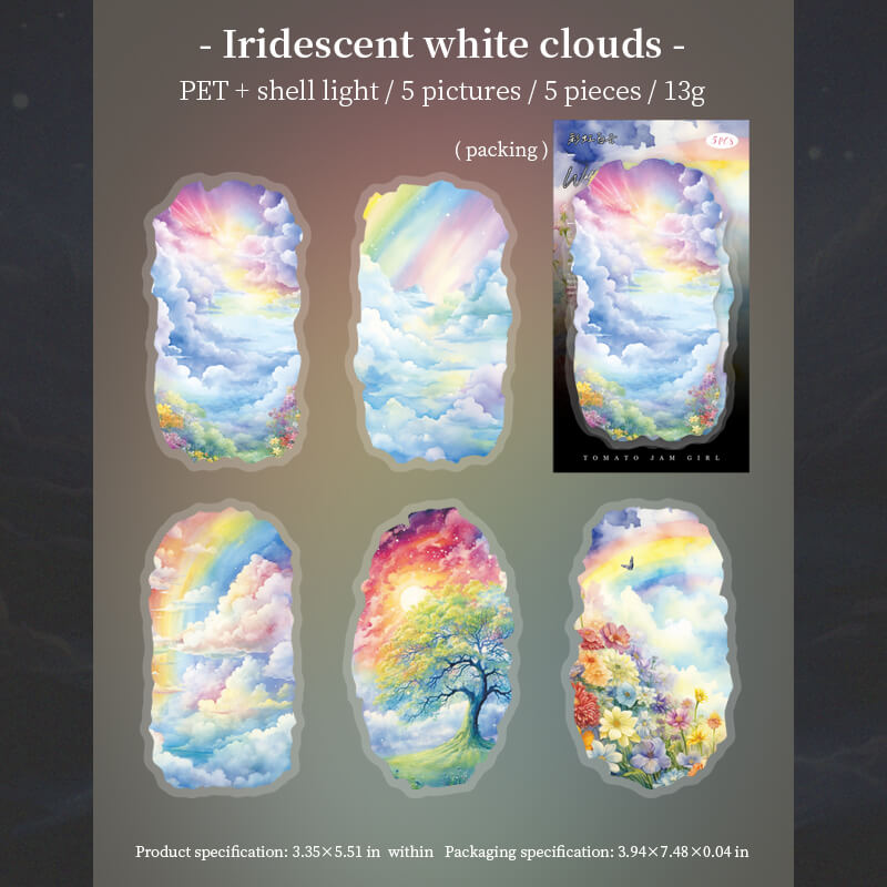 IridescentWhiteClouds-Stickers-Scrapbooking