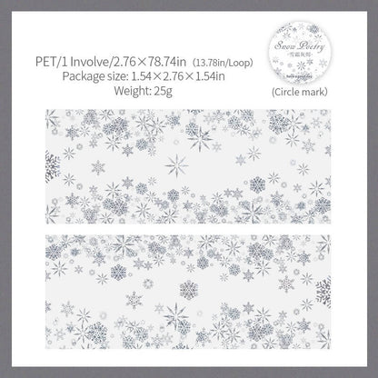 LargeSizeGraySnowflake-Tape-Scrapbooking