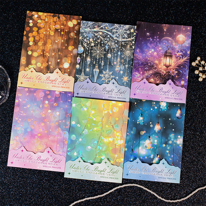 Large size sparkling light stickers