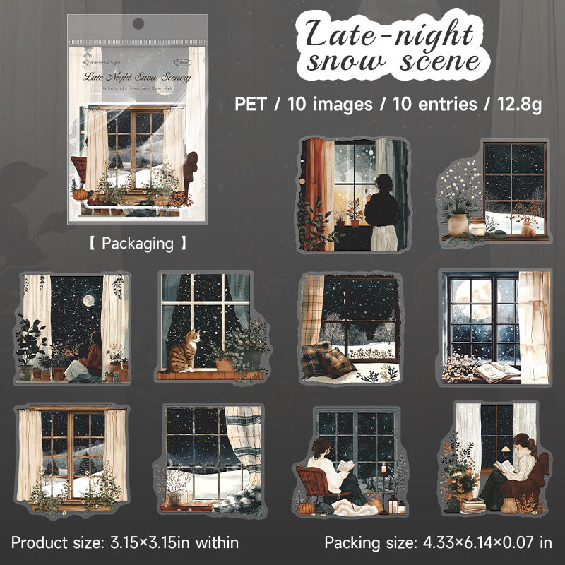 LateNightSnowScene-Stickers-Scrapbooking