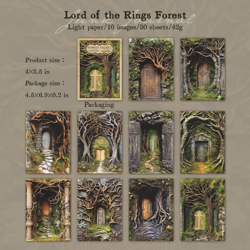  LordoftheRingsForest-paper-scrapbook