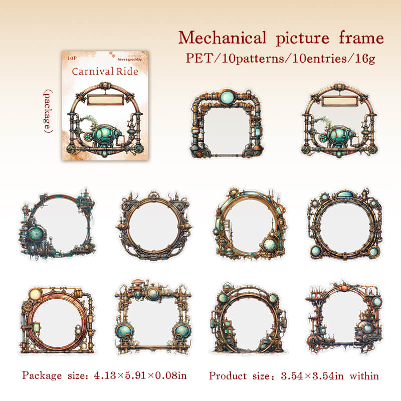 Mechanicalpictureframe-sticker-scrapbooking