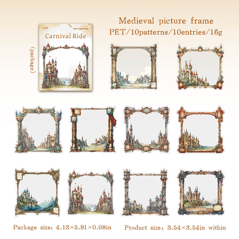 Medievalpictureframe-Stickers-Scrapbooking