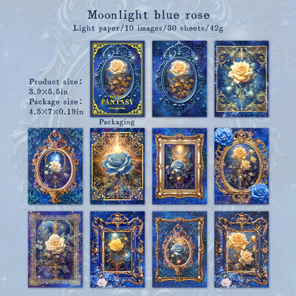 Moonlightbluerose-paper