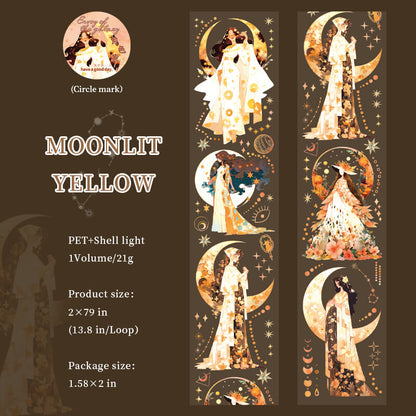 Moonlityellow-tape-scrapbook