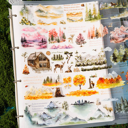 Mountainforestscenery-Tape-Scrapbooking-3