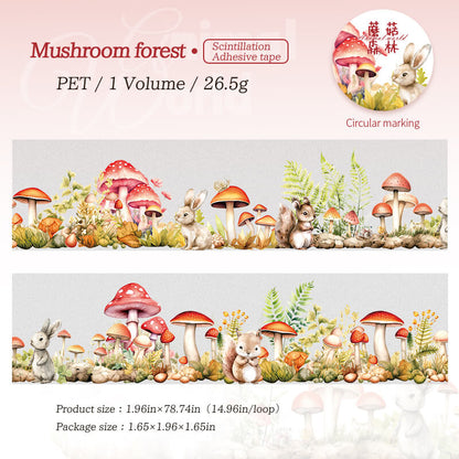 MushroomForest-Tape-Scrapbooking