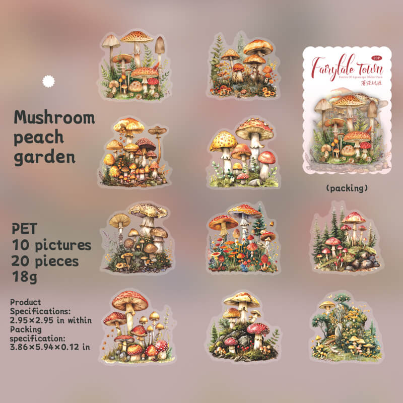 MushroomPeachGarden-Stickers-Scrapbooking