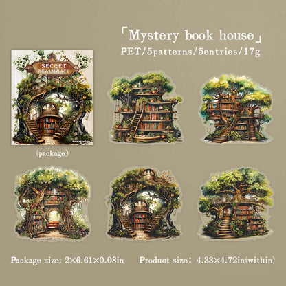 MysteryBookHouse-sticker-scrapbook