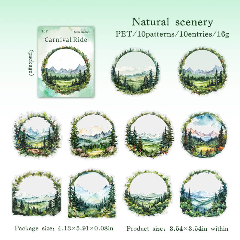 NatureScenery-Stickers-Scrapbooking