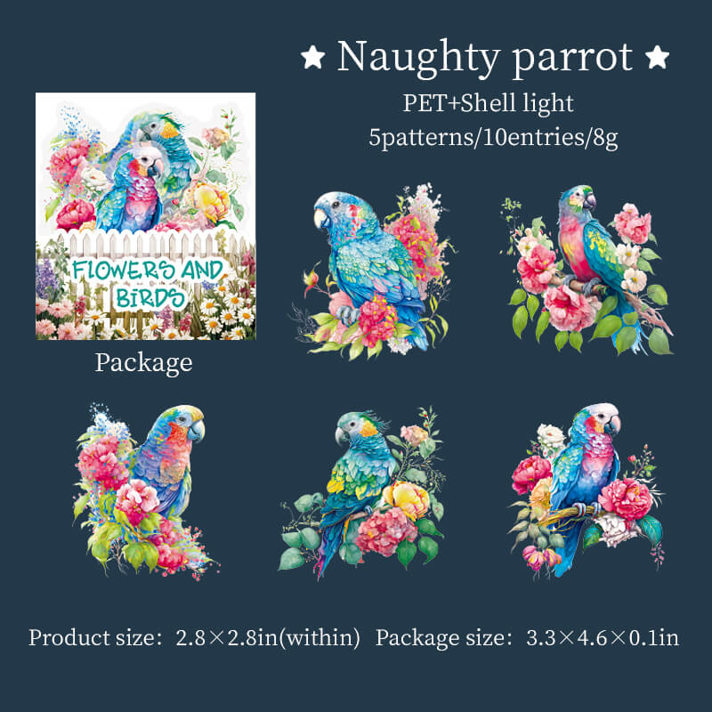 Naughtyparrot-sticker-scrapbook