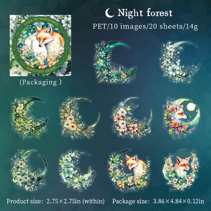 Nightforest-sticker-scrapbook