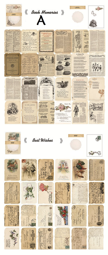 Vintage kaffeegefärbtes Scrapbook-Papier und Spitzendeckchen 