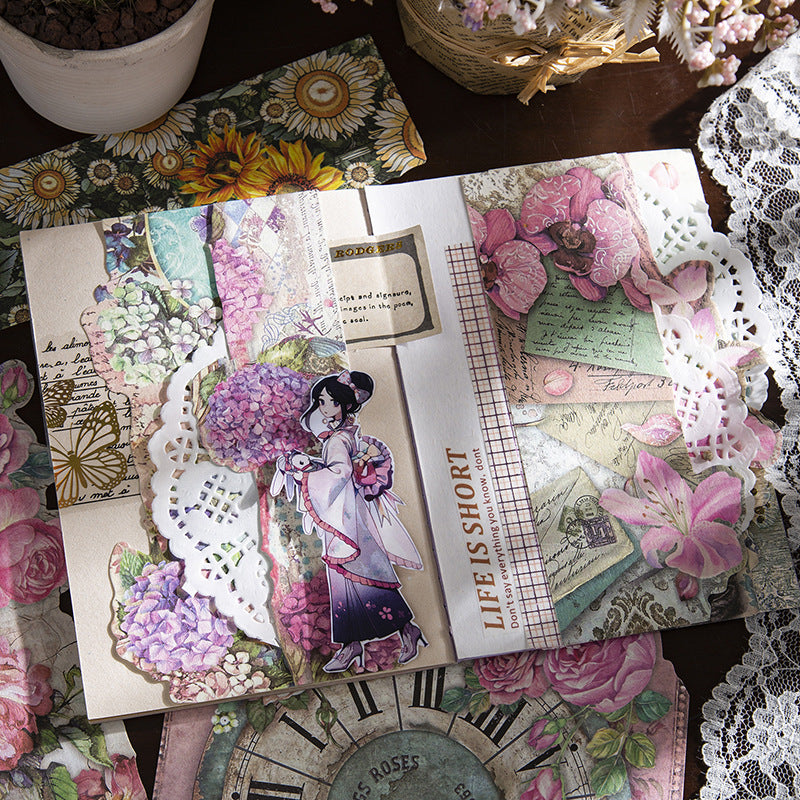 Vintage Gorgeous Flower Paper