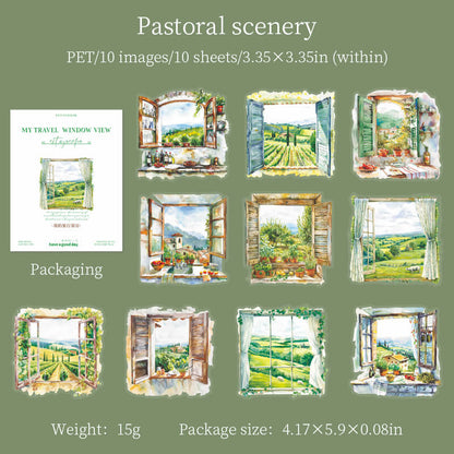 Pastoralscenery-sticker-scrapbooking