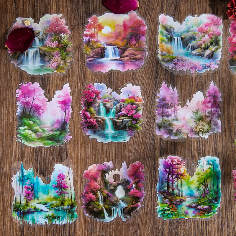 PeachBlossomForest-Sticker-Scrapbooking