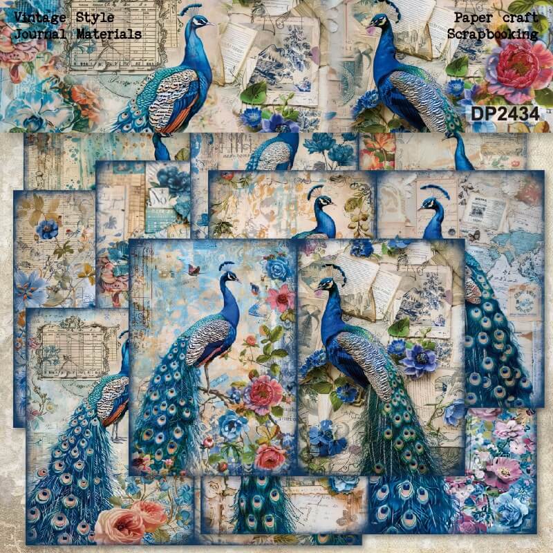 Peacock-Paper-Scrapbooking