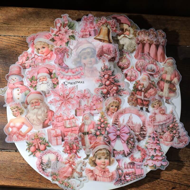 PinkChristmas-Stickers-Scrapbooking-1