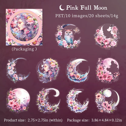 PinkFullMoon-sticker-scrapbook