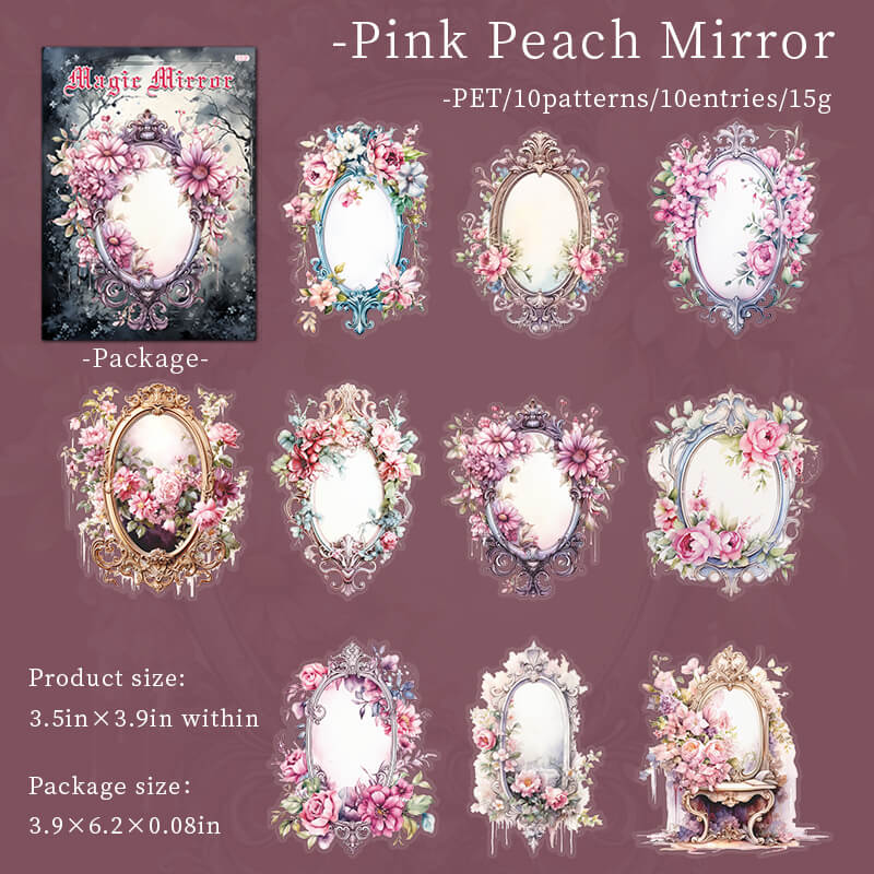 PinkPeachMirror-sticker