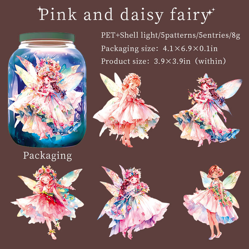 Pinkanddaisyfairy-sticker