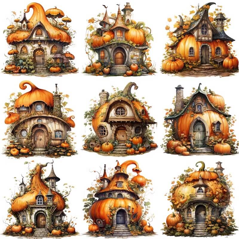 Pumpkin House Stickers