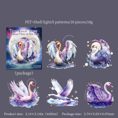 PurpleFantasySwan-Sticker