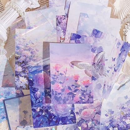 PurpleFlowerDreamscape-MaterialPaper-Scrapbooking