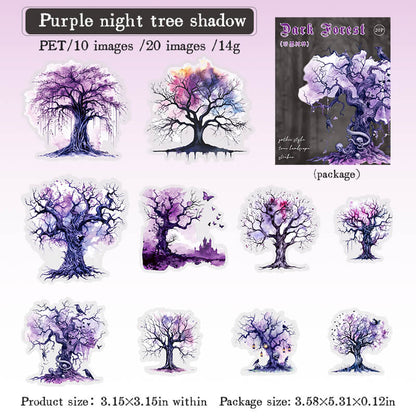 PurpleNightTreeShadow-Sticker-JunkJournal