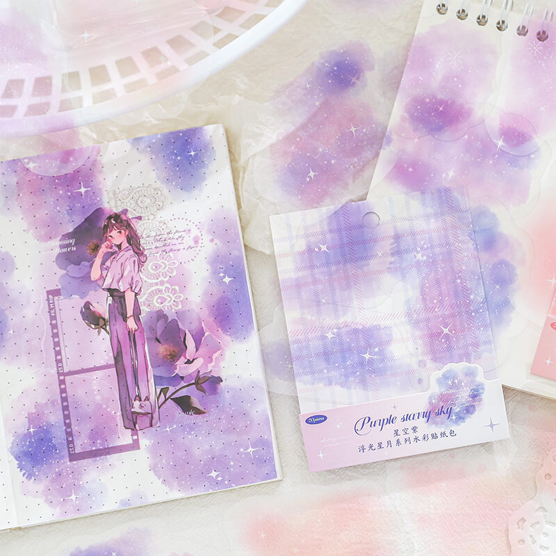 PurpleWatercolor-StickerPack-Scrapbooking-1