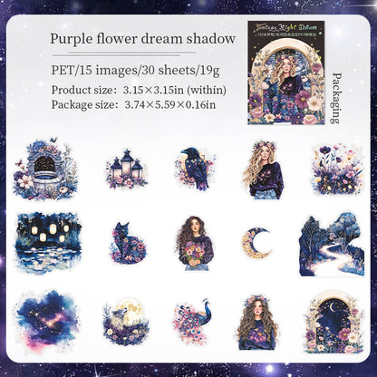 Purpleflowerdreamshadow-Stickers-Scrapbooking