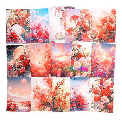 RedFlowers-MaterialPaper-Scrapbooking