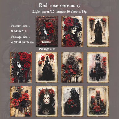 Redroseceremony-paper-junkjournal