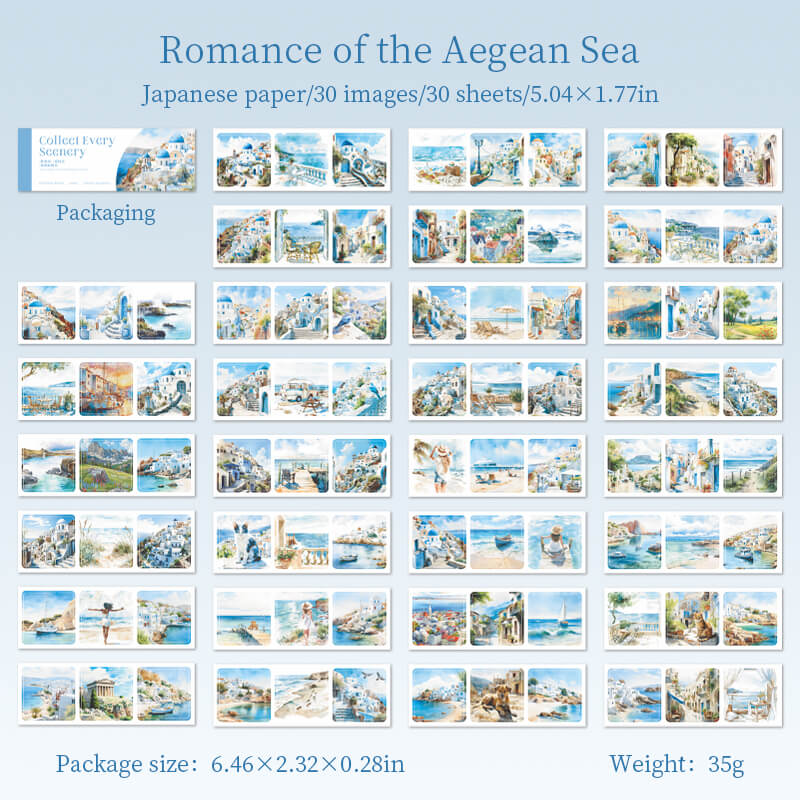 RomanceoftheAegeanSea-sticker-scrapbooking