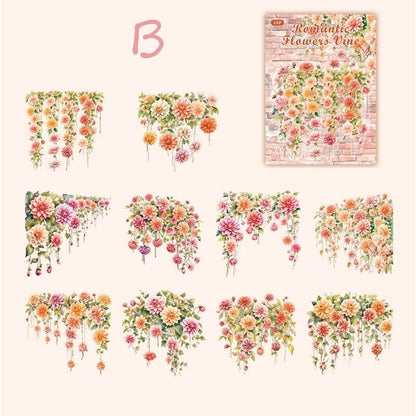 RomanticFlowerVine-Stickers-Scrapbooking-B