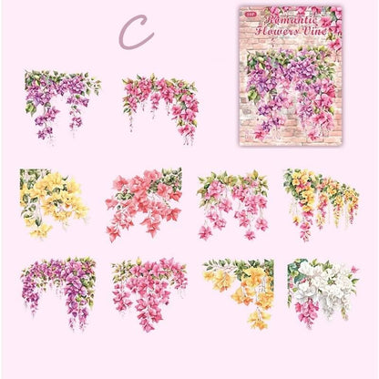 RomanticFlowerVine-Stickers-Scrapbooking-C