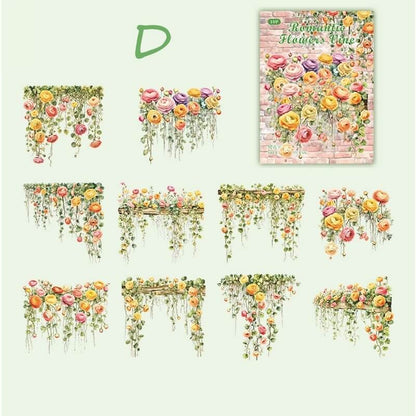 RomanticFlowerVine-Stickers-Scrapbooking-D